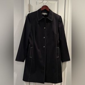 Classy TAHARI Arthur S. Levin Womens Navy Blue Pant Suit Size 10